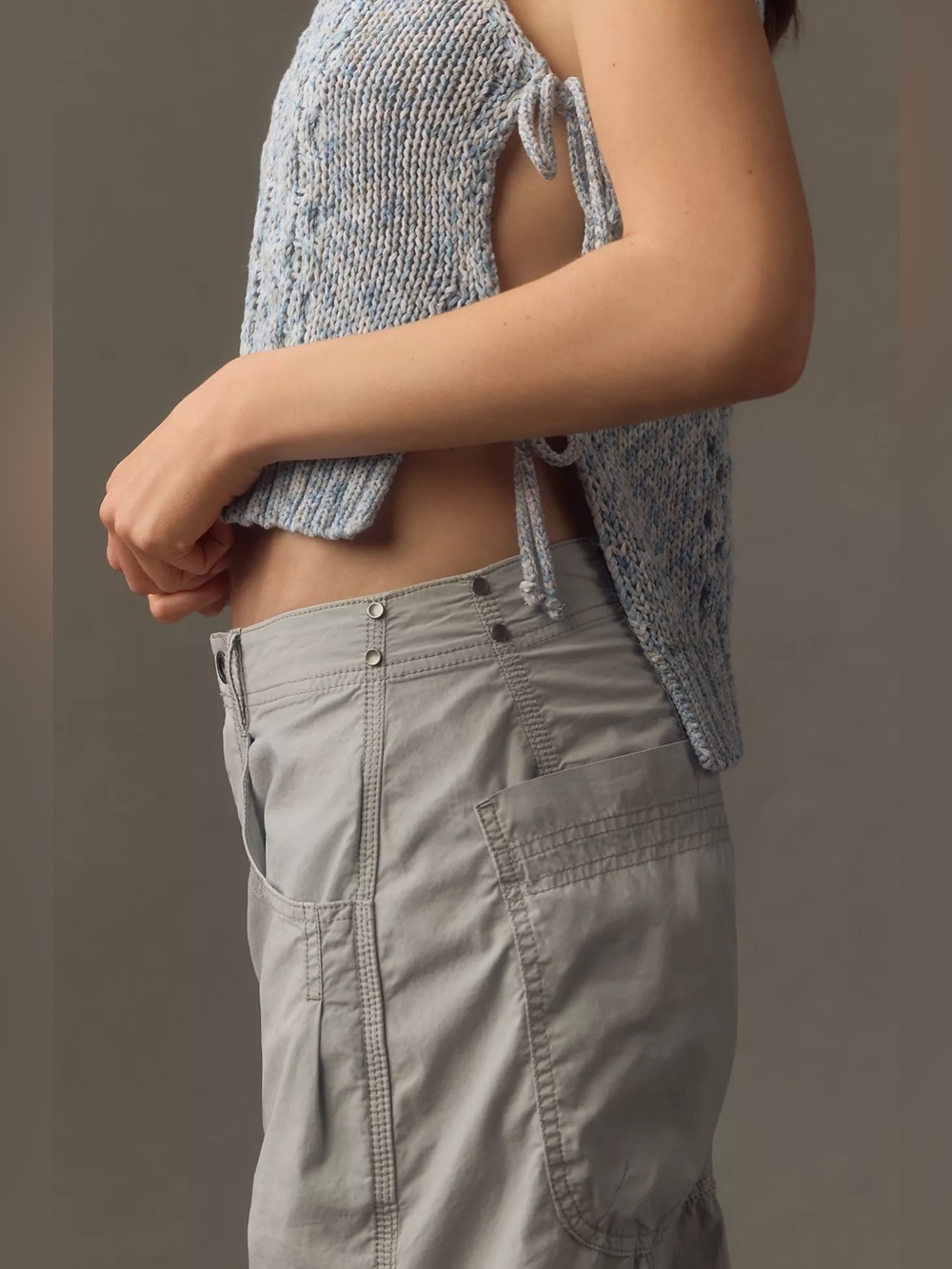 Anthropologie Pilcro Parachute Curve Barrel Wide Leg Pants Trousers Size 26 - Picture 5 of 15
